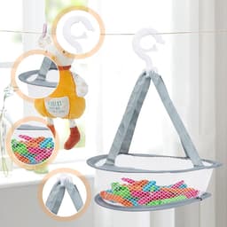 Robuuste Kledingknijpers Set van 48 Stuks met Mand, 7.3 cm Kledinghangers voor Binnen en Buiten, Ideaal voor Kleding en Sokken in 4 Kleuren — thumbnail 3