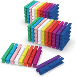 Kleine Kleurige Houten Knijpers voor Foto's, Collages en Postkaarten - 100 Stuks van 7 cm — thumbnail 1