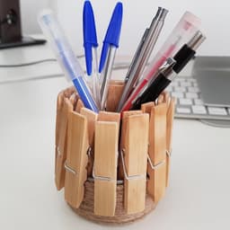 400 Stuks Houten Wasknijpers 6 cm - Duurzame Mini Clips voor Was, Kantoor Memos en Creatieve Projecten — thumbnail 3
