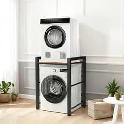 Wasmachine Verhoger - Stelling Kast - Ruimte Besparen - 3 Hoogte-instellingen - 75 x 67 x 105 cm - Zwart — thumbnail 4