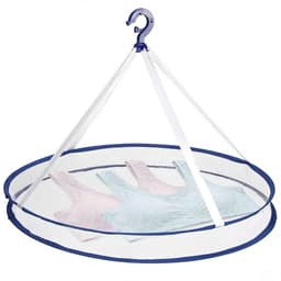 Opvouwbare hangende wasdroger van mesh enkel-laags - 1-traps droogrek voor hangende was - opgevouwen wasmand droognet — thumbnail 1