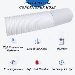 Dailygoods- Afvoerslang Flexibel - Afvoerslang Airco - Afvoerslang Vaatwasser - Afvoerslang Droger - Hoogwaardige Materialen - Diameter 13cm, Lengte 2m - Airco Slang — thumbnail 3