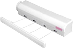 Dailygoods- Waslijn Uittrekbaar Tot 3,75 m - Wanddroogrek - Intrekbare Waslijn - Duurzaam - Eenvoudig Te Installeren - Vergrendelingsmechanisme - Drooglijn — thumbnail 4
