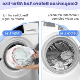 Set van 6 Wasnetten, 50 x 60 cm, 40 x 50 cm, 30 x 40 cm, Herbruikbare Waszakken voor Wasmachine, Ideaal voor Thuis, Reizen en Hotels — thumbnail 2