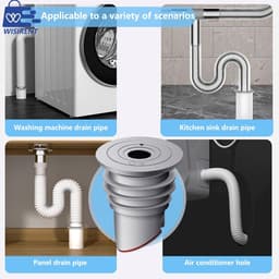 Afvoerslangstop voor Wasmachine - 35-40mm Silicone Afdichting voor Optimale Afwatering — thumbnail 4