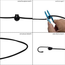 Droogrek voor Camping met Reflecterende Rubber Band – Lichtgewicht, Opvouwbaar en Duurzaam — thumbnail 3