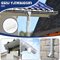Afvoerslang 10 m voor regenpijpen, tijdelijke slang voor afvoer tot Ø 125 mm inclusief 5 kabelbinders, waterdicht en flexibel — thumbnail 3