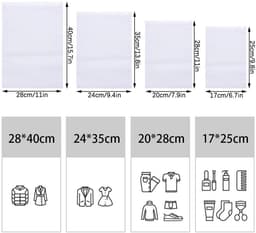 By shayne - Reistassen voor Kleding - Opbergzakken - Ruimtebesparend - 16-delige set - Ideaal voor Reizen - Inclusief Waszak — thumbnail 3