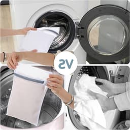 4 Stuks Netwaszakken voor Wasmachine, 30 x 20 cm, Fijne Was met Ritssluiting, Ideaal voor Ondergoed en Lingerie, Wasnetten voor Sokken en Delicate Kleding — thumbnail 3