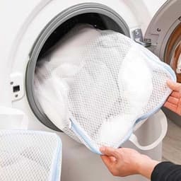 Grote wasnetten voor wasmachine, 3 stuks, herbruikbare waszakken met ritssluiting en handgrepen, ideaal voor kleding, lingerie en sokken (50 x 60 cm) — thumbnail 4