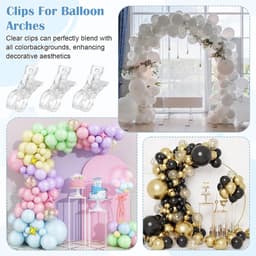 Grote Knijpers - Handdoek Clips - Dingen Vastzetten - Antislip Grip - 15 Stuks - Transparant — thumbnail 3