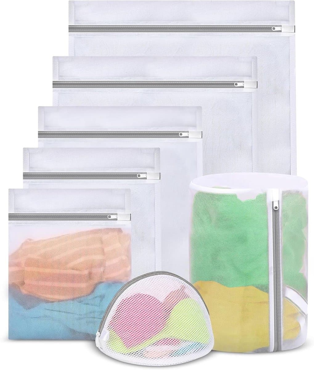 Grote Waszakken Set van 7 Stuks, Wasnetten voor Wasmachine, Ideaal voor Ondergoed, Sokken en Babykleding — afbeelding 1