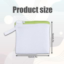 Solidchoice - Dailygoody - Mini-wasmachine-tassen - Fijnmazige waszakken - Handig voor lingerie en sokken - Wit - Polyester opbergzakken - Geschikt voor reizen - 8 — thumbnail 3