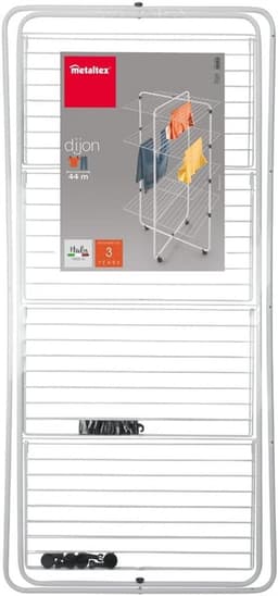 Kleding Droogtoren - Wasrek Toren - Ruimte Besparen - Inklapbaar Ontwerp - 44 Meter Droogruimte - Wit — thumbnail 4