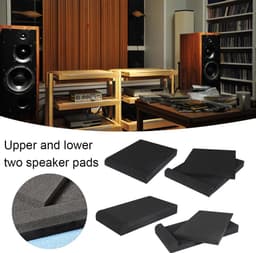 Subwoofer Isolatiekussen - Vibratie Absorberend - Studiomonitor Geluid - Hoge Dichtheid Schuim - 30x17x4cm - Willekeurig — thumbnail 4