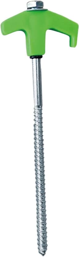 Grondanker Schroef - Tentharingen Robuust - Veilige Tentopbouw - In Donker Oplichtend - 20 cm Lengte - Groen — thumbnail 1