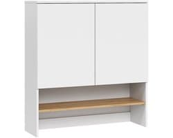 Wasmachinekast Opbouw Wit/Artisan Hoogwaardige Badkamerkast 93.5 x 100.3 cm