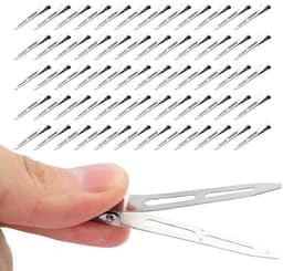 60x Professionele Zilveren Krokodillenklemmen Haarspeldjes voor Styling en Knippen — thumbnail 1