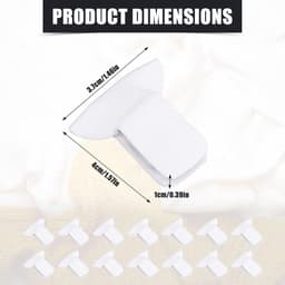 Dekbedclips voor Binnen - Snel Dekbedovertrekbevestigingen - Sterke Clips voor Dekbedden - Voorkomt Verschuiven - Eenvoudig te Installeren, Set van 14 Stuks. — thumbnail 3