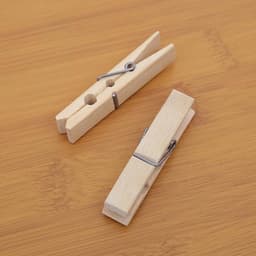 Houten Kledingclips - Winddichte Clips - Kleding Drogen - Natuurlijk Bamboe - 20 Stuks - Standaard — thumbnail 4