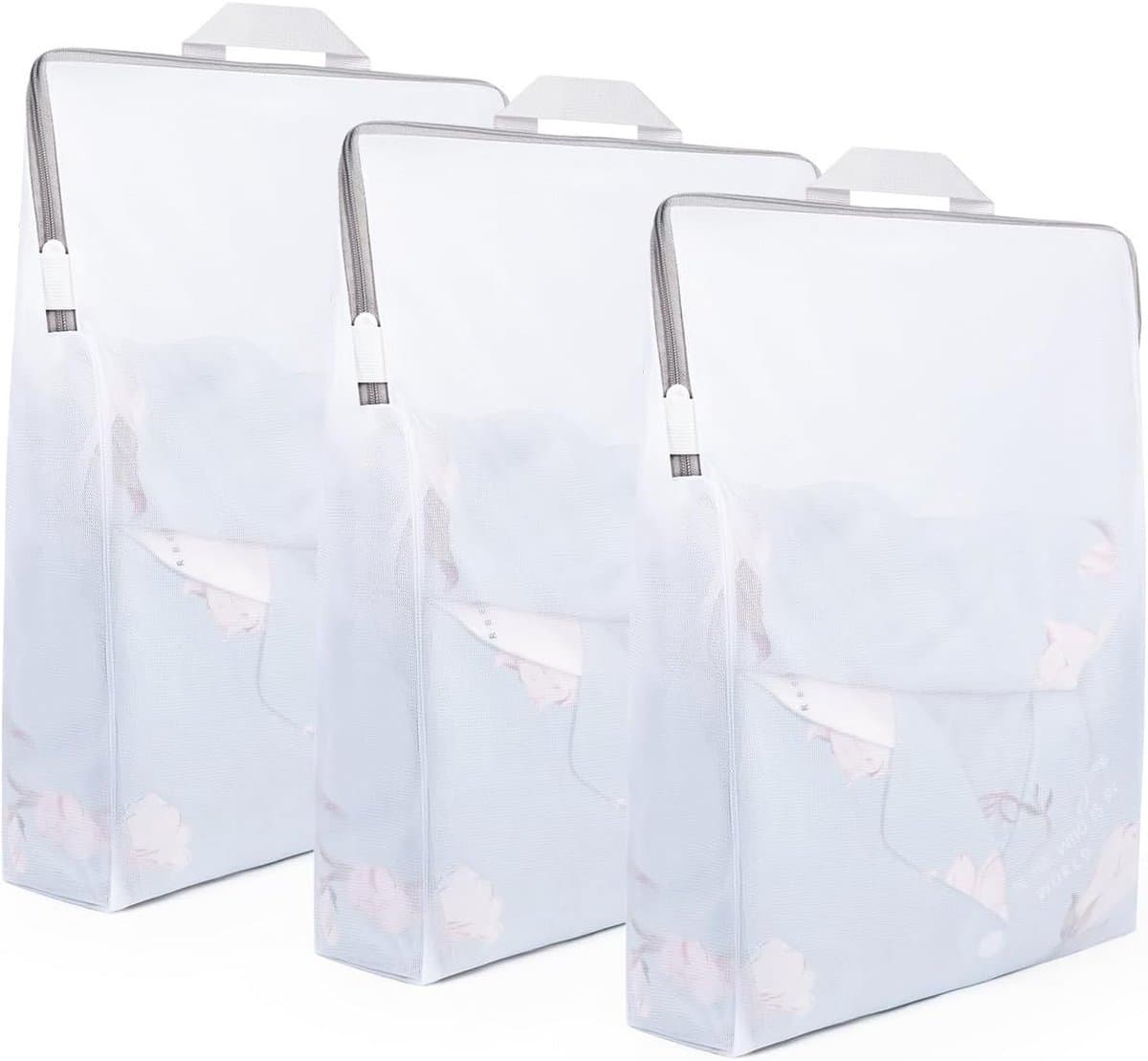 Waszakken voor wasmachine - Set van 3 netzakken 30 x 40 cm voor fijne was en ondergoed — afbeelding 1