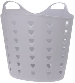 Flexibele wasmand - 26 liter - kunststof - grijs - D45 x H40 cm — thumbnail 3
