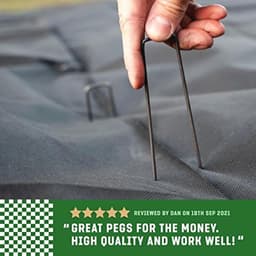 Grondankers voor Tuin en Schutting - 25 Stuks - 150 mm Lang, Voor Onkruidvlies en Net — thumbnail 3