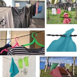 Bungee Cord Reiswaslijn met Zuignappen en Connectoren - Ideaal voor Binnen en Buiten Droogruimte — thumbnail 2