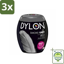 3 x DYLON – Textielverf Pods – Smoke Grey – 350 g - Grootverpakking - Textielverf - Wasmachine - Kleurstof - Katoen - Linnen — thumbnail 1