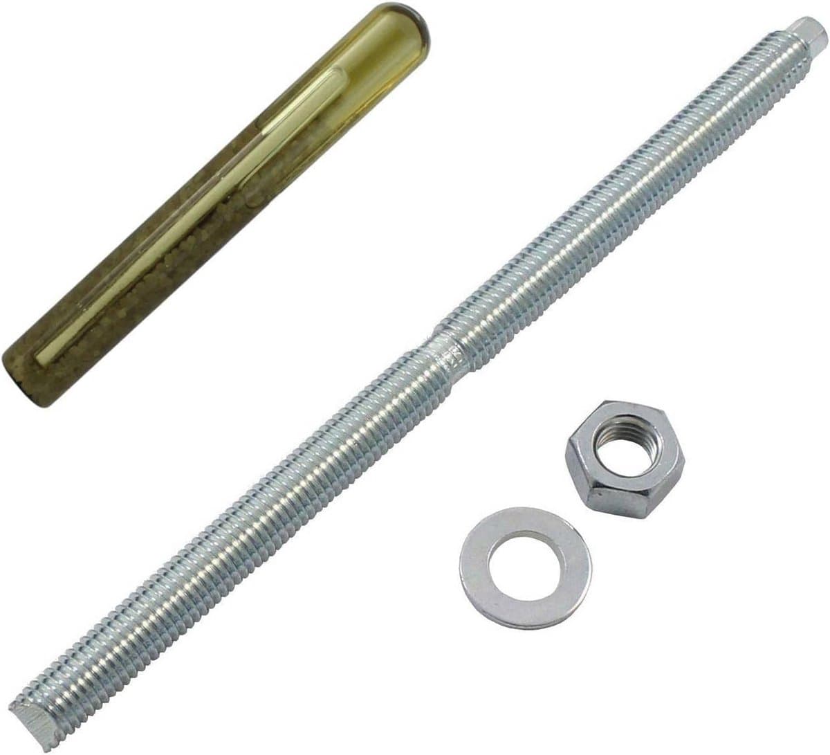 Verzinkt Ankerstaaf M12 x 220mm met Composiet Ankerpatroon voor Diverse Doorsteekinstallaties — afbeelding 1