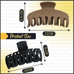 Grote Matte Haarklemmen voor Dik Haar - 8 Stuks Duurzame Haarspelden — thumbnail 3