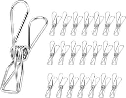 Wasknijpers Groot - Kleding Klemmen - Kleding Drogen - Roestvrij Staal - 85 cm - Zilver — thumbnail 1