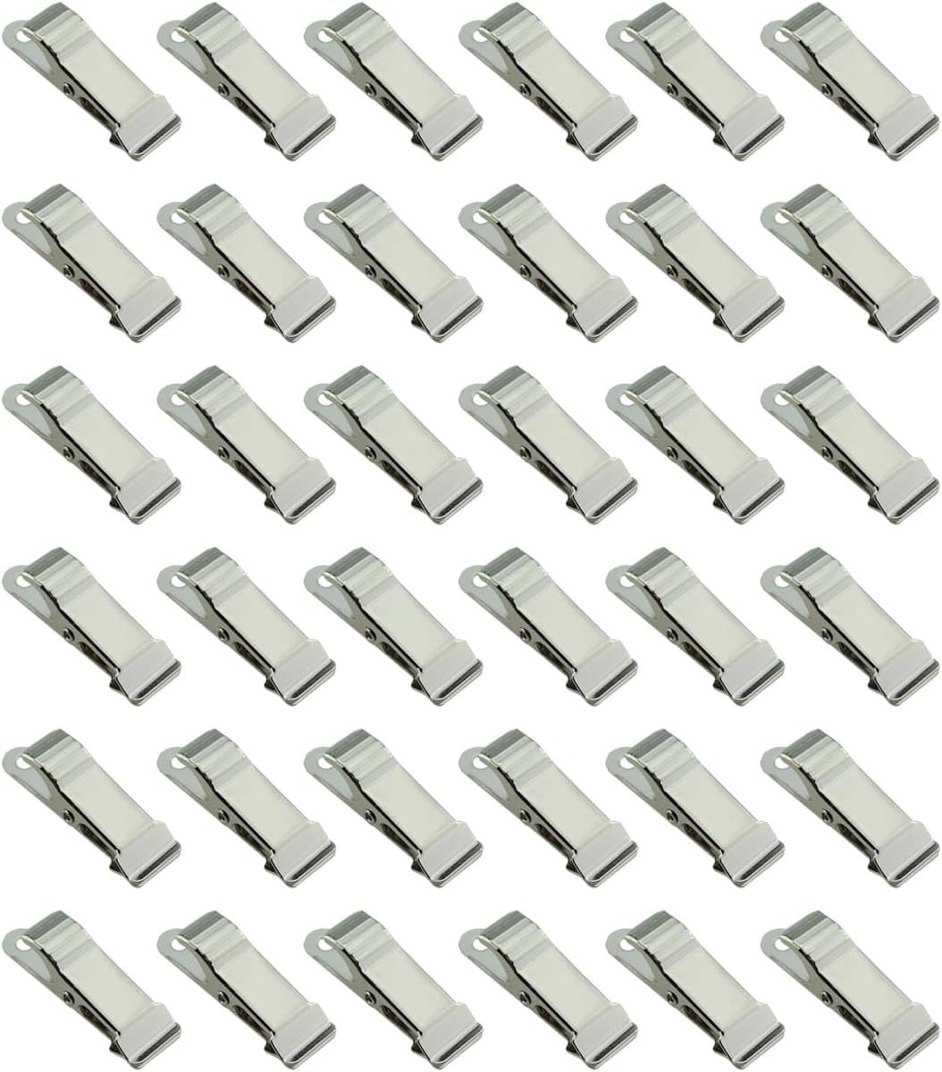 30x Miniatuur Krokodillenklemmen - Metalen Veerclips voor Foto's, Gordijnen en Knutselwerk — afbeelding 1