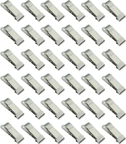 30x Miniatuur Krokodillenklemmen - Metalen Veerclips voor Foto's, Gordijnen en Knutselwerk — thumbnail 1