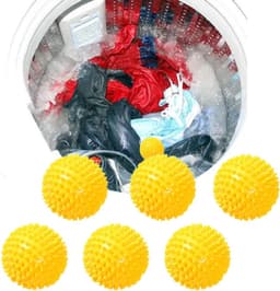 Wasmachine Drogerballen - Herbruikbare Ballen voor Zacht, Pluizig Wasgoed zonder Kreukels en Statische Elektriciteit — thumbnail 1