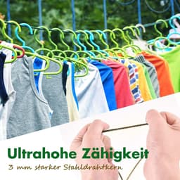 20 meter waslijn met stalen kern 3 mm - roestvrij en waterdicht tot 120 kg - voor buiten, tuin en kamperen — thumbnail 4