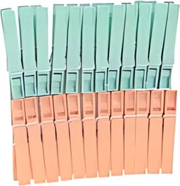 40 Stuks Kunststof Wasknijpers - Sterke Kledinghangers voor Binnen en Buiten — thumbnail 2