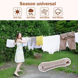 30 meter waslijn voor binnen en buiten drogen van kleding — thumbnail 2