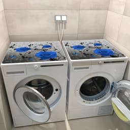 Een stofwerende mat, bedrukte stofwerende mat voor de wasmachine, vochtabsorberende mat voor op het aanrecht, sneldrogende mat voor de koelkast, stofwerende mat voor de magnetron, geschikt voor wasruimtes en keukens. — thumbnail 3