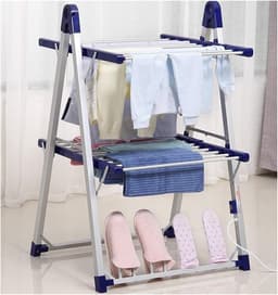 Elektrisch Droogrek - Verwarmde Kledingdroger - Snel Kleding Drogen - Opvouwbaar Ruimtebesparend - Compact Opbergformaat — thumbnail 4