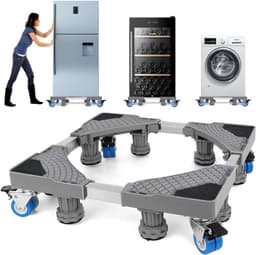 SNJY® Wasmachine Verhoger - Wasmachine Kast - Wasmachine Ombouw - 42B-66B x 10H-13H cm - Grijs — thumbnail 1