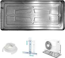 Opvangbak voor Airconditioner Lekwater RVS met Beugels voor Splitunit en Raamairco — thumbnail 1