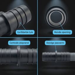 Cheqo® Afvoerdoorverbinder - Afvoer Doorverbinder - Afvoerverbinder - Afvoer Verbinder - Afvoerkoppeling - Afvoer Koppeling - Afvoer Connector - Afvoer Koppeling Recht - Rechte Afvoer Koppeling — thumbnail 4