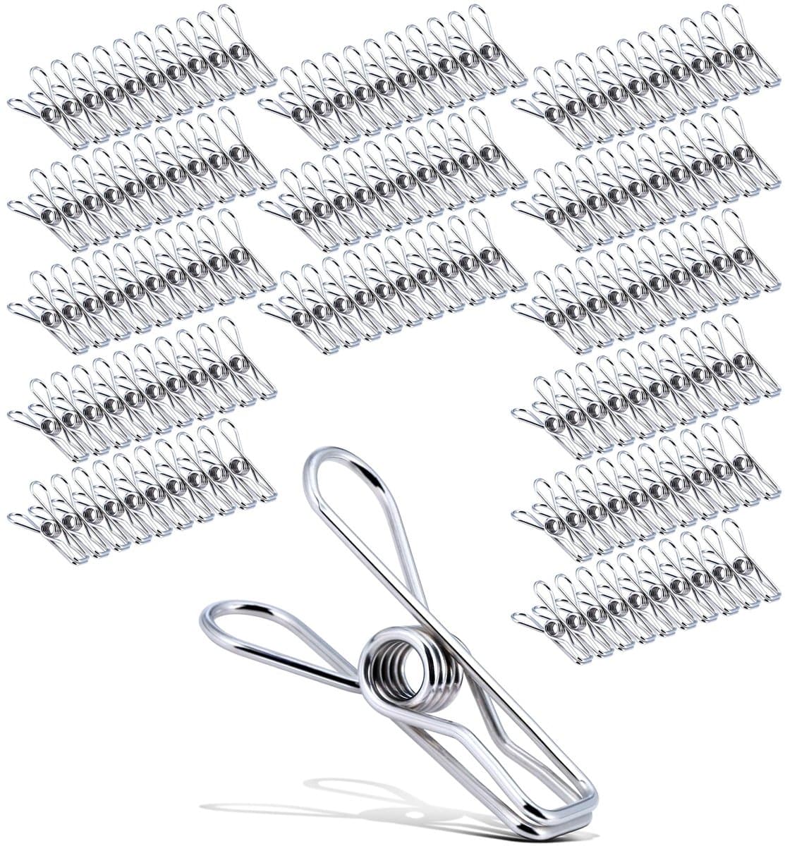 Ibenzoa® Roestvrijstalen Wasknijpers Set van 140 Stuks voor Kleding en Huishoudelijk Gebruik — afbeelding 1