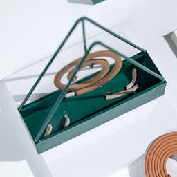 ByShane - IJzeren muggenspoelhouders (Set van 2) voor binnen en buiten - ideaal voor kamperen - driehoekige spiraal muggenhouder - hangend ontwerp - veelzijdig in gebruik. — thumbnail 4
