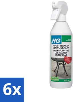 6 x HG - Roestvlekkenverwijderaar Spray - Verwijdert Eenvoudig & Veilig - Zuurvrij - 500 ml - Roestvlekken Verwijderen - Roestverwijderaar - Roestvlekkenreiniger - Roestvlekken Op Tegels - Roestvlekken Op Natuursteen — thumbnail 4