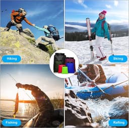 Waterdichte Dry Bag Set 6 Maten Lichtgewicht Zakken en Lange Verstelbare Schouderriem Outdoor Waterdicht Houden Gear Dry Bag Stuff Zakken voor Backpacken, Varen, Wandelen Camping — thumbnail 4