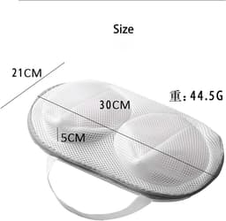 Waszakken met premium rits, voor beha, opvouwbare mesh, lingerie, ondergoed, mesh, waszakken, beha, wasbescherming voor wasmachine — thumbnail 2