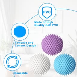 Solidchoice - 8 Stuks Herbruikbare Drogerballen voor Effectieve Wasbehandeling en Sneller Drogen — thumbnail 4