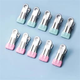 Wasknijpers RVS - Kledinghangers Clips - Was Drogen - Corrosiebestendig - 50 Stuks - Roze — thumbnail 5